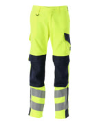 13879-216-17010 Arbeitshose - hi-vis Gelb/Schwarzblau