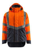 15501-231-14010 Hard Shell Jacke - hi-vis Orange/Schwarzblau