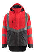 15501-231-22218 Veste d'extérieur - Hi-vis rouge/Anthracite foncé