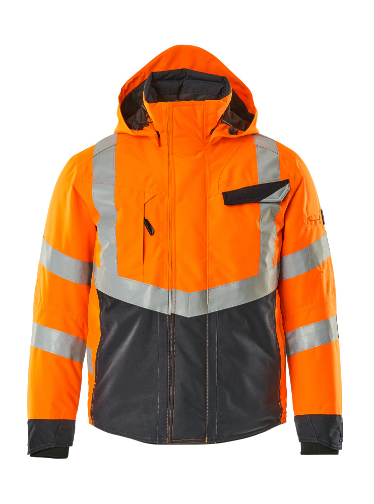 15535-231-14010 Veste grand froid - Hi-vis orange/Marine foncé