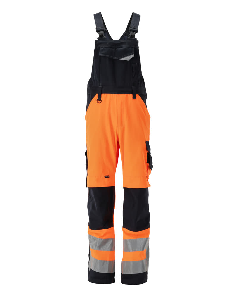 15569-860-14010 Arbeitslatzhose - hi-vis Orange/Schwarzblau