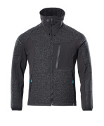 17105-309-09 Strickjacke mit Reißverschluss - Schwarz