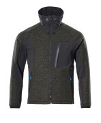 17105-309-3309 Strickjacke mit Reißverschluss - Moosgrün