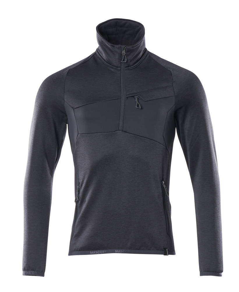 18003-316-010 Fleecepullover - Schwarzblau