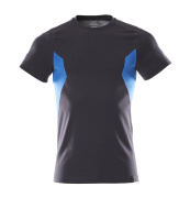 18382-959-01091 T-Shirt - Schwarzblau/Azurblau