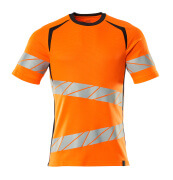 19082-771-14010 T-shirt - Hi-vis Orange/Marine foncé