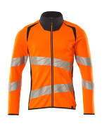 19184-781-14010 Sweatshirt mit Reißverschluss - Hi-vis Orange/Schwarzblau