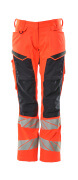 19578-236-14010 Pantalon avec poches genouillères - Hi-vis orange/Marine foncé