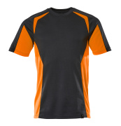 22082-771-01014 T-shirt - Marine foncé/Hi-vis orange
