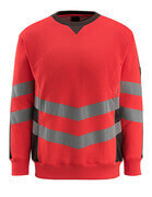 50126-932-22218 Sweatshirt - hi-vis Rot/Dunkelanthrazit