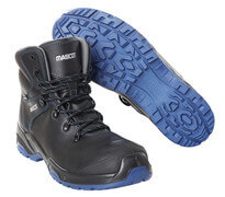 F0141-902-0901 Chaussures de sécurité hautes - Noir/Bleu roi