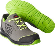 F0210-702-0837 Chaussures de sécurité basses - Gris/Vert lime